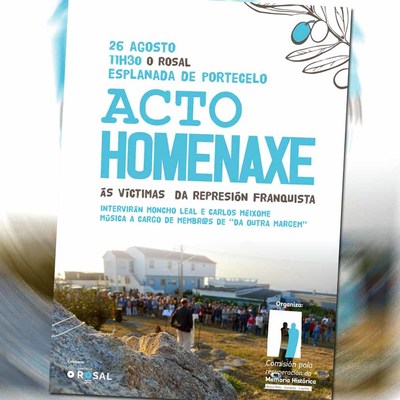 Acto Homenaxe s vtimas da represin franquista en Portecelo