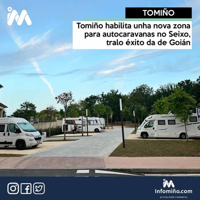 Tomio habilita unha nova zona para autocaravanas no Seixo, tralo xito da de Goin