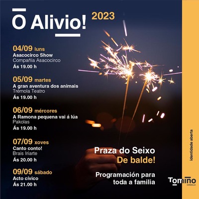 Las Festas do Alivio de Tomio llenan el final del verano de actividades culturales