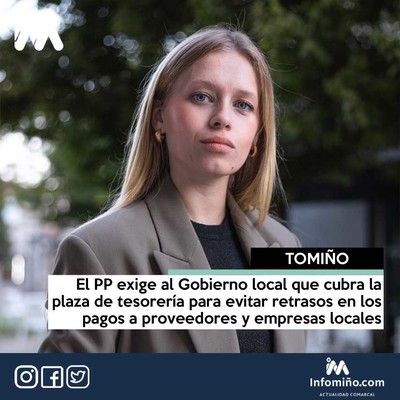 El PP de Tomio exige al Gobierno local que cubra la plaza de tesorera para evitar retrasos en los pagos a proveedores y empresas locales