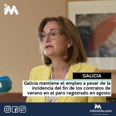 Galicia mantiene el empleo a pesar de la incidencia del fin de los contratos de verano en el paro registrado en agosto