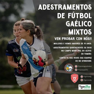 Adestramentos de ftbol galico en Tomio