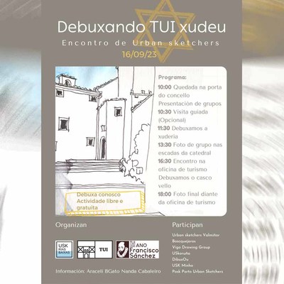 Xornada de debuxo sobre o Tui xudeu o sbado 16