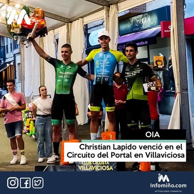 Christian Lapido venci en el Circuito del Portal en Villaviciosa