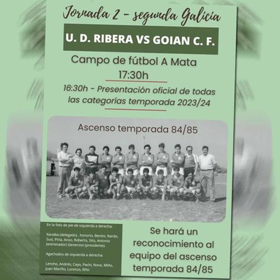 Derbi entre el UD Ribera y el Goin CF