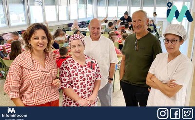 El alumnado del CEP Pedro Caselles disfruta de un men personalizado con productos locales y de temporada