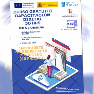 El IES A Sangria Ofrecer un Curso Gratuito de Formacin en Competencias Digitales Bsicas