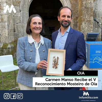 Carmen Manso Recibe el V Reconocimiento Mosteiro de Oia