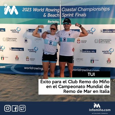 xito para el Club Remo do Mio en el Campeonato Mundial de Remo de Mar en Italia