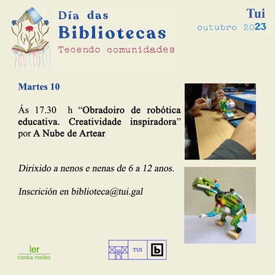 Un taller de robtica este martes dentro del programa -Octubre, mes de la biblioteca-