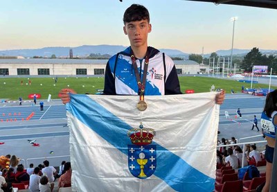 lex Sierpes Pereira se corona en los 3000 metros lisos del Campeonato de Espaa de Federaciones Autonmicas de pista al aire libre