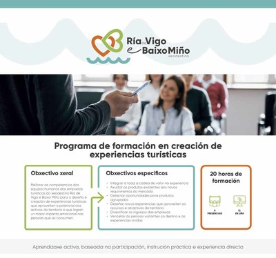 O Xeodestino Ra de Vigo e Baixo Mio pon en marcha un programa de formacin en creacin de experiencias tursticas 