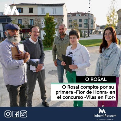 O Rosal compite por su primera -Flor de Honra- en el concurso -Vilas en Flor-