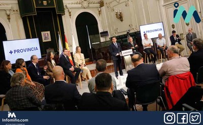 Luis Lpez presenta el Plan +provincia, el mayor programa de apoyo a los ayuntamientos de la historia de la Deputacin de Pontevedra con un presupuesto de 48,2 millones de euros