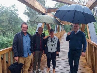 El jurado de Vilas en Flor visita las mejoras urbanas en Tui