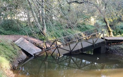 O PP del Rosal exige al Concello el arreglo inmediato del puente de Eiras afectado por las inundaciones hace diez meses