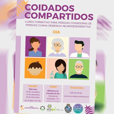 Curso formativo para persoas coidadoras de familiares con demencia en Oia