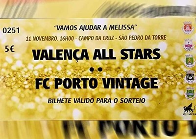 Veteranos de Futebol Clube do Porto y Valena se Unen para Ayudar a la Nia Melissa