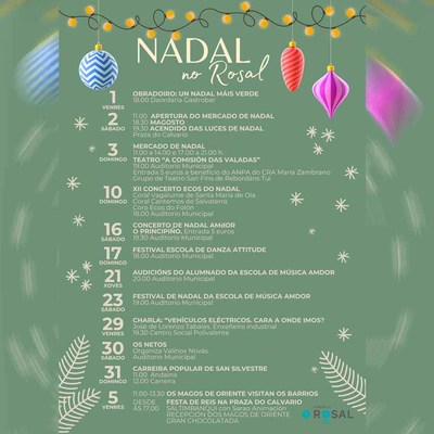 O Rosal inaugura el Nadal con talleres, mercado, magosto, teatro e o tradicional acendido das luces
