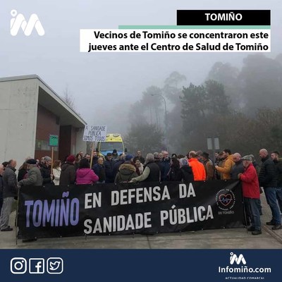 Vecinos de Tomio se concentraron este jueves ante el Centro de Salud de Tomio
