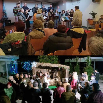 Camposancos inaugura su pesebre de Navidad