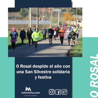 O Rosal despide el ao con una San Silvestre solidaria y festiva