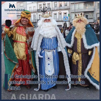 La Cabalgata de Reyes en A Guarda estrena itinerario y formato en este 2024