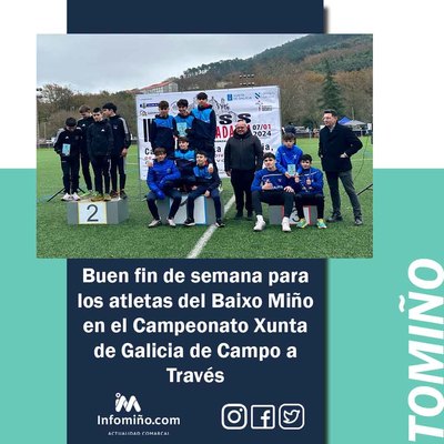 Buen fin de semana para los atletas del Baixo Mio en el Campeonato Xunta de Galicia de Campo a Travs