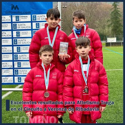 Excelentes resultados para Atletismo Trega en el Circuito a Veronza de Ribadavia
