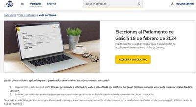 Voto por correo: Elecciones al Parlamento de Galicia 18 de febrero de 2024