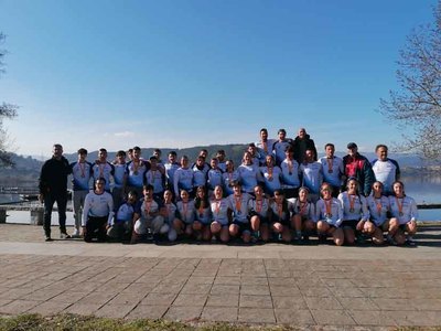Participacin del Club remo do Mio en el Campeonato de Espaa de Remo