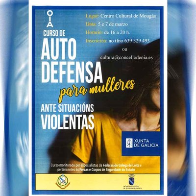 Curso de autodefensa para mujeres en Mougs, Oia