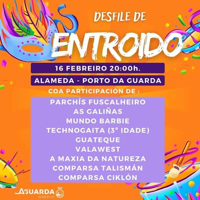 Desfile de Carnaval en A Guarda, estreno de recorrido y formato este viernes