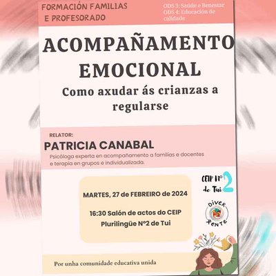Formacin en Acompaamento Emocional o martes 27 no CEIP N2 de Tui