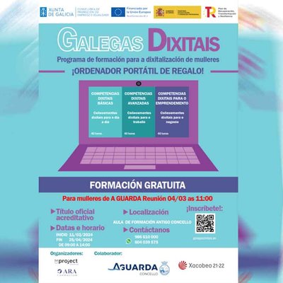 A Guarda acoge un programa de formacin de 120 horas para la digitalizacin de mujeres
