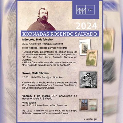 Una mesa redonda con Albino Prada y Hctor Cajaraville inaugura las Jornadas Rosendo Salvado en Tui