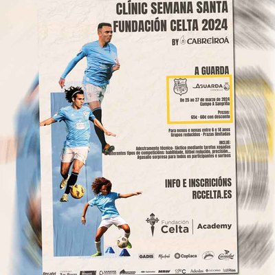 A Fundacin RC Celta organiza a actividade CLINICS no Estadio da Sangria durante as vacacins de Semana Santa