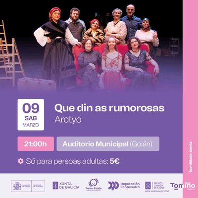 -Qu dicen las rumorosas-: Una Comedia Sobre el Arte y la Mujer este sbado en Tomio