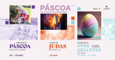 Pascua en Vila Nova de Cerveira ofrece Mercado de Pascua, Exposicin de Huevos Gigantes y la tradicional Quema de Judas
