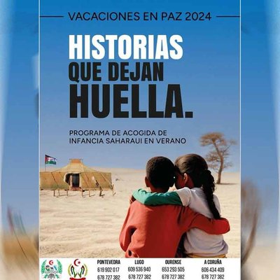 El programa -Vacaciones en paz- busca familias de acogida en O Rosal