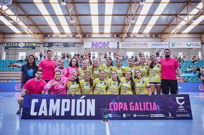 Yanet Rodrguez Pereira, de A Guarda, Brilla como Campeona Gallega con el Carballal en Balonmano Juvenil