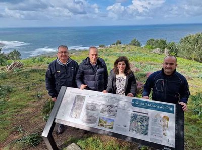 O Concello de Oia renova a sinalizacin da Ruta Mxica de Mougs a Santa Marta grazas ao apoio da Xunta