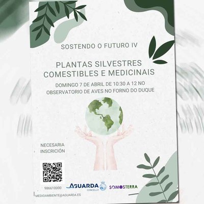 Aberta a inscricin do Obradoiro de plantas silvestres comestibles e medicinais previsto para este domingo 7 de abril na Guarda