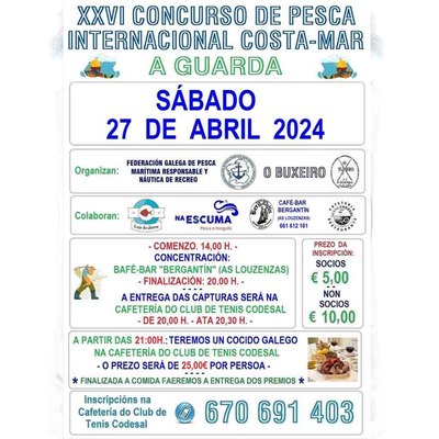 XXVI Concurso Internacional de Pesca Costa-Mar en A Guarda