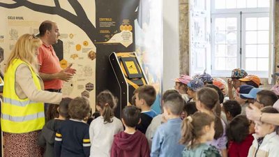 550 Nios Visitan la Exposicin Vespa Velutina - Alto Minho en la Biblioteca Municipal de Cerveira