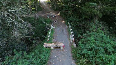 Comienzan las obras de reconstruccin del puente sobre el arroyo Fonte do Febreiro en Paramos(Tui)