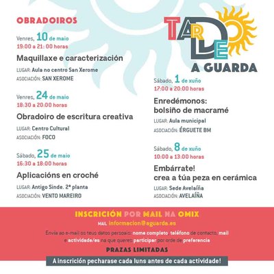  Segunda edicin del tardeo: una oferta de ocio y formacin para la juventud de A Guarda