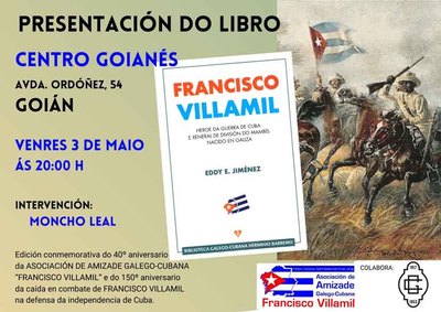 O Centro Goians acolle a presentacin do libro Francisco Villamil