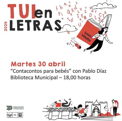 Contacontos para bebs con Pablo Daz en la Biblioteca Municipal de Tui