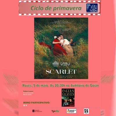 Este jueves 9 de mayo: Cineclub Poleiro presenta -Scarlet- en el auditorio de Goin